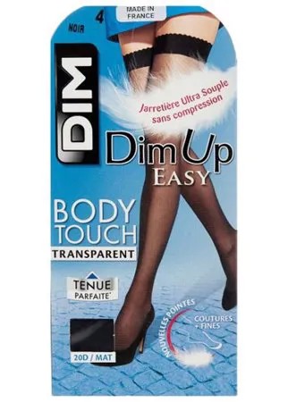 Чулки DIM Dim Up Body Touch Voile 20 den, размер 4, noir (черный)