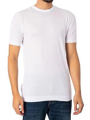 Мужская футболка John Smedley Park Pique Rib, белая