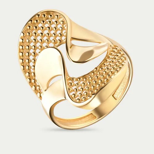 Кольцо GOLD CENTER, желтое золото, 585 проба, размер 17