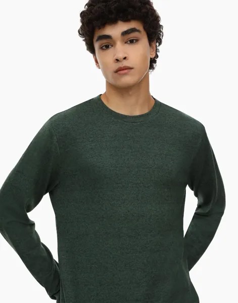Лонгслив мужской Gloria Jeans BKT012670 зеленый S (44-46)