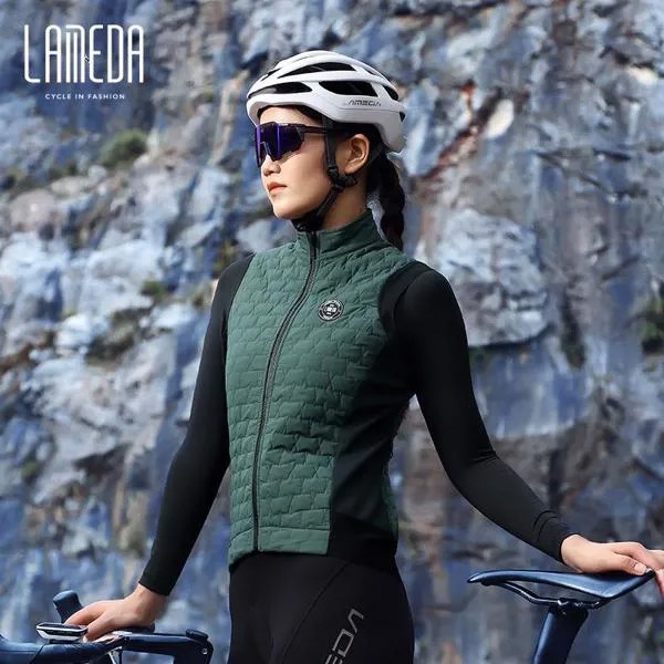 Осенне-зимний мужской и женский велосипедный жилет LAMEDA, ветрозащитная Светоотражающая ветровка без рукавов, жилет для дорожного велосипед...
