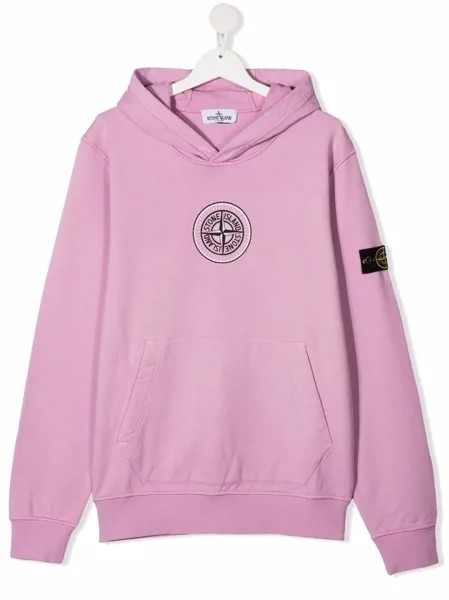 Stone Island Junior худи с графичным принтом