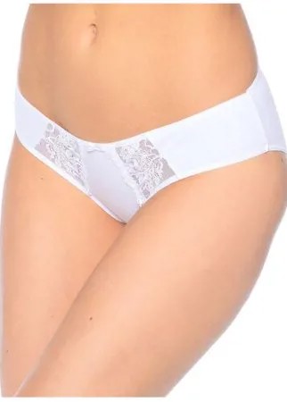LUI et ELLE Трусы Iris слипы низкой посадки с кружевными вставками, размер 5 (XL), blanc
