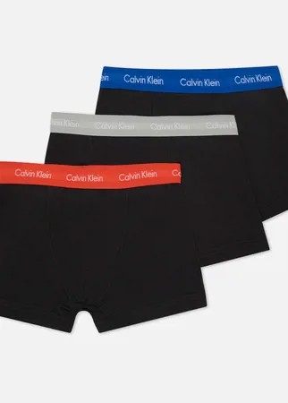 Комплект мужских трусов Calvin Klein Underwear 3-Pack Trunk Brief, цвет чёрный, размер S