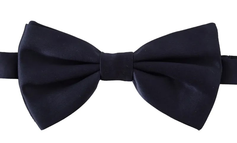 Мужской галстук-бабочка DOLCE - GABBANA, синий, 100% шелк, папийон с регулируемым воротником, рекомендуемая розничная цена 200 долларов США.