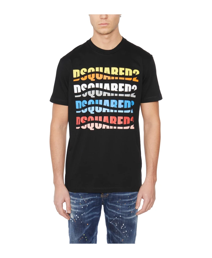 Футболка с логотипом Christer Dsquared2, черный