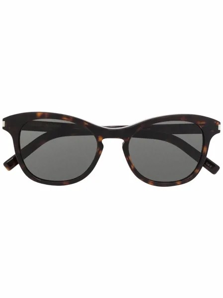 Saint Laurent Eyewear солнцезащитные очки черепаховой расцветки