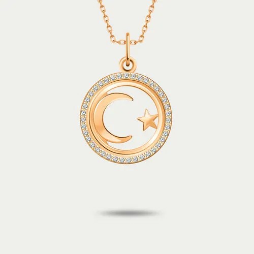 Подвеска GOLD CENTER, золото, 585 проба, фианит