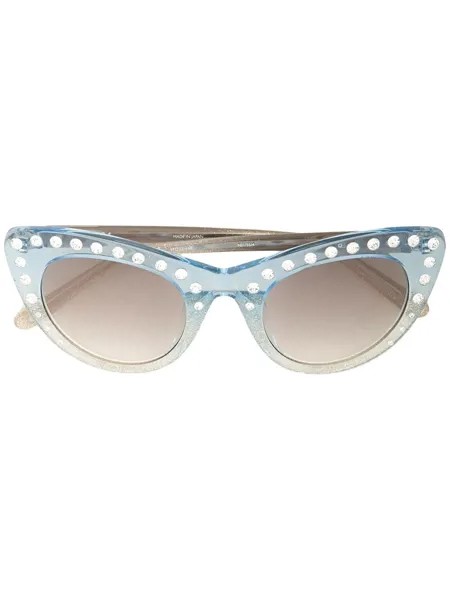 Nº21 солнцезащитные очки в оправе 'кошачий глаз' Nº21 x Linda Farrow