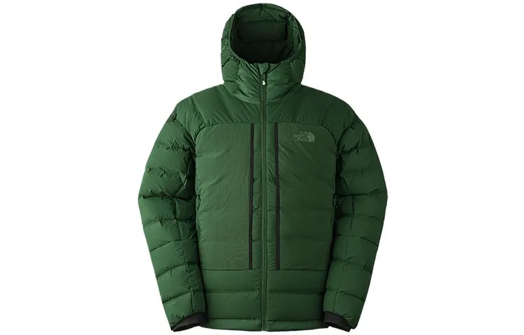 Пуховик мужской зеленый The North Face, зеленый