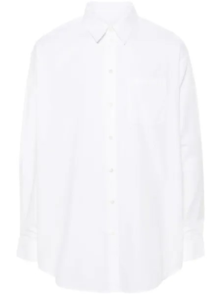Helmut Lang поплиновая рубашка, белый