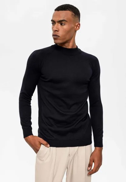 Вязаный свитер MOCK TURTLENECK Antioch, цвет navy