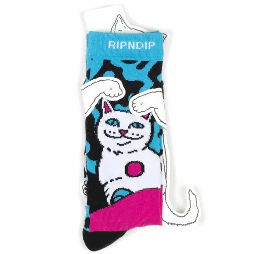 Носки RIPNDIP Носки с котом Лордом Нермалом Ripndip Socks, размер Универсальный, мультиколор