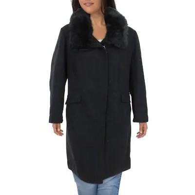 Женское шерстяное длинное шерстяное пальто Vince Camuto, верхняя одежда Plus BHFO 5792
