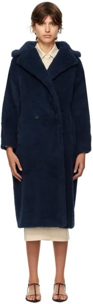 Синее пальто Teddy Bear Icon Max Mara