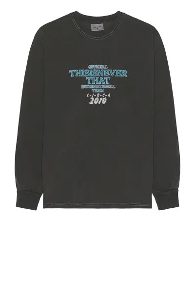 Футболка Thisisneverthat Meteor Long Sleeve, цвет Charcoal