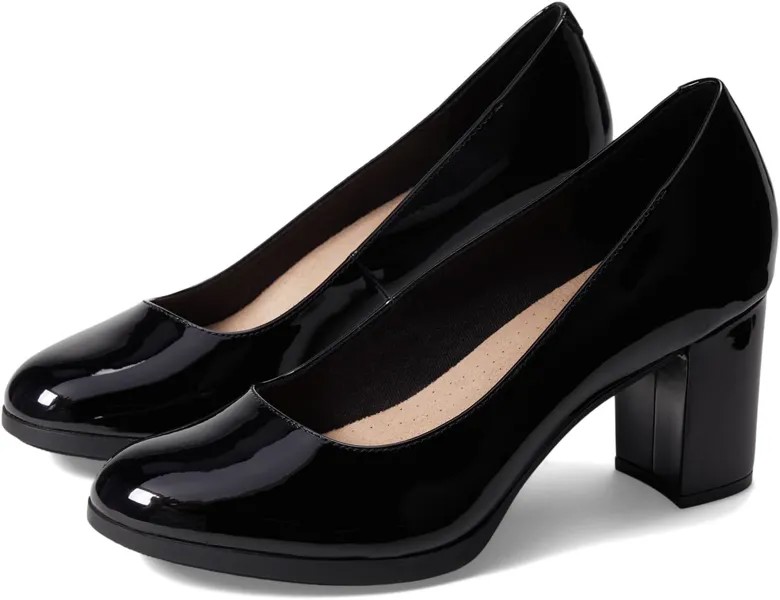 Туфли Bayla Skip Clarks, цвет Black Patent Synthetic