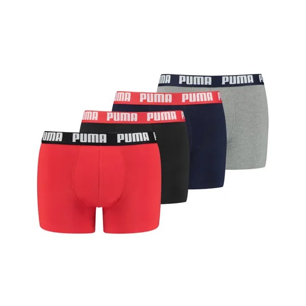 Боксеры Puma 4 шт, красный