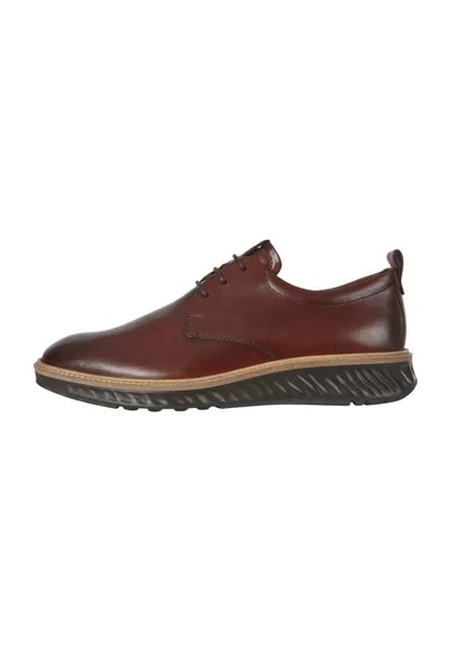 Спортивные туфли на шнуровке St1 Hybrid ECCO, цвет cognac