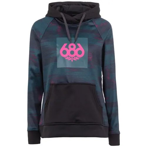 Толстовка 686 Wms Cora Bonded Flc Pullover 2020 DEEP TEAL BLANKET