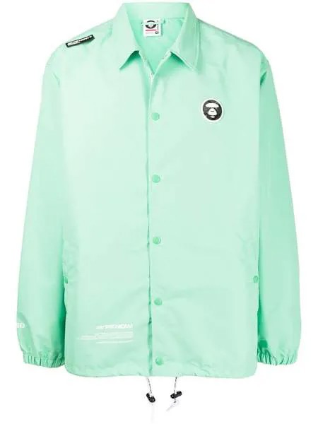 AAPE BY *A BATHING APE® logo-patch shirt jacket