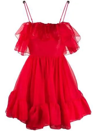 Christopher Kane платье мини с оборками