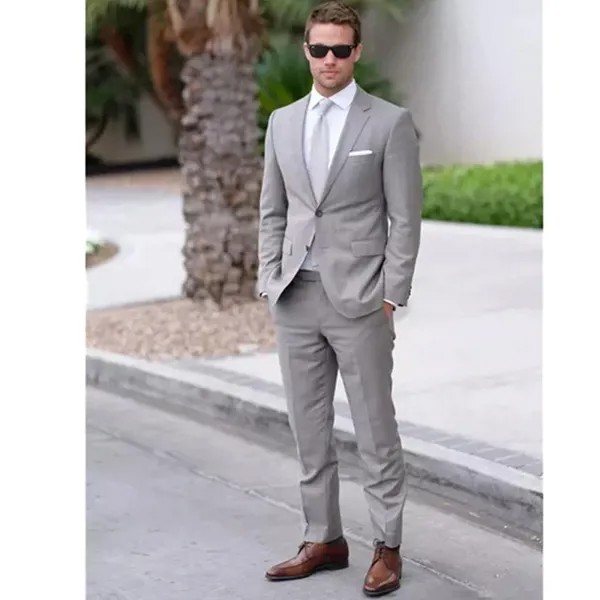 2021 зеленый мужские костюмы Slim Fit Двойка пляжные шорты мужские нарядные свадебные костюмы с остроконечным лацканом на выпускной, костюм (кур...