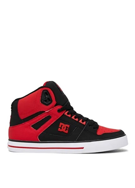 Красно-бело-черные мужские высокие повседневные туфли Dc Shoes