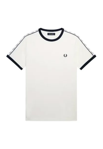 Футболка с принтом RINGER Fred Perry, белый