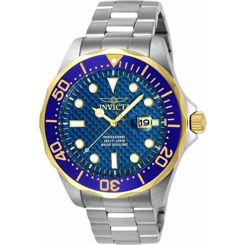 Наручные часы INVICTA, серебряный, синий
