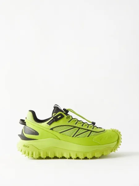 Кожаные кроссовки trailgrip Moncler, зеленый