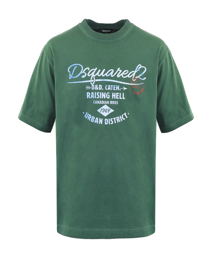 Футболка Dsquared2, зеленый