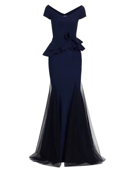 Платье из тюля Lady Illusion Chiara Boni La Petite Robe, синий