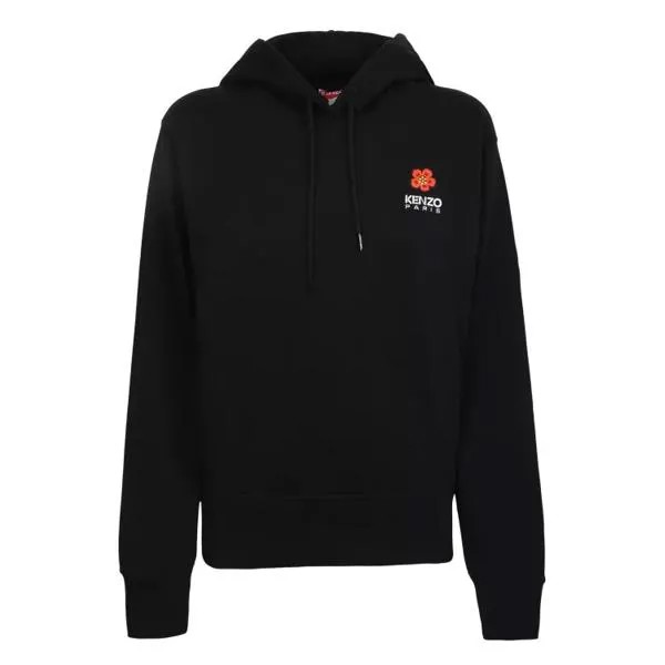 Футболка cotton hoodie Kenzo, черный