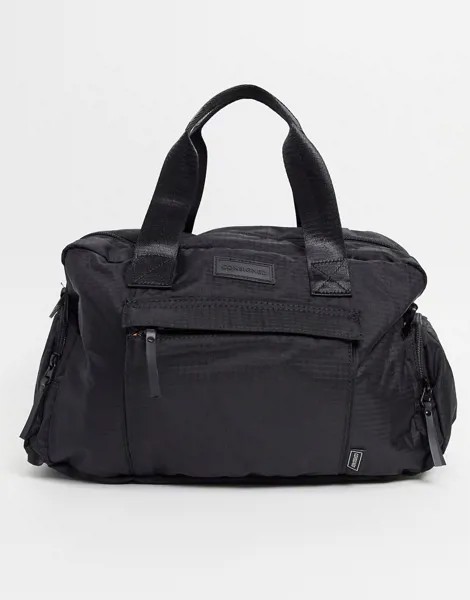 Черная спортивная сумка Consigned-Синий