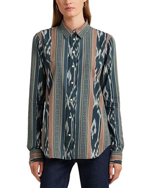 Хлопковая рубашка с принтом Ralph Lauren, цвет Multi