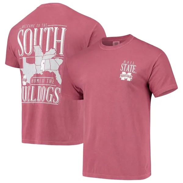 Мужская темно-бордовая футболка Mississippi State Bulldogs Comfort Colors Welcome to the South