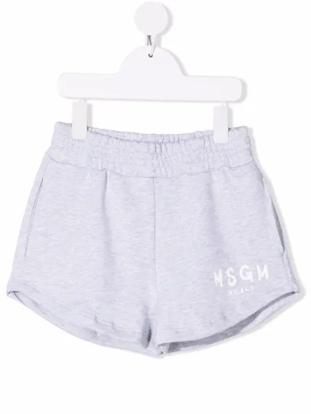 MSGM Kids шорты с логотипом