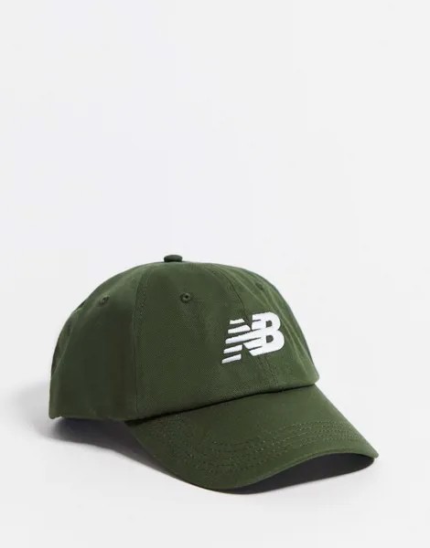 Зеленая кепка с логотипом New Balance 500173-363-Зеленый