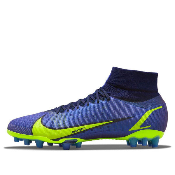 Кроссовки mercurial superfly 8 pro ag низкие футбольные бутсы Nike, синий