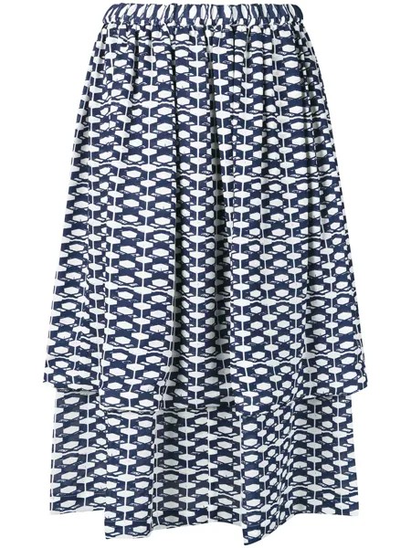 Comme Des Garçons юбка с геометричным принтом