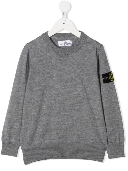 Stone Island Junior джемпер с нашивкой-логотипом