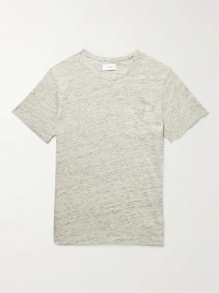 Льняная футболка ONIA, серый