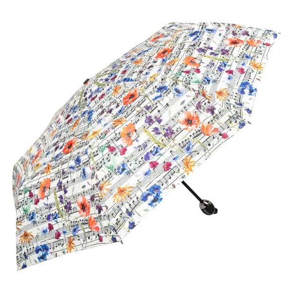 Зонт складной женский автоматический EMME M503-OC Music & Flowers, разноцветный