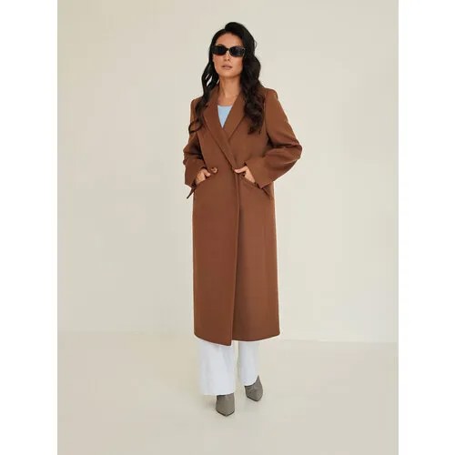 Пальто  Fidan, размер 54, коричневый