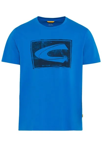 Футболка Camel Active aus zertifiziertem Organic Cotton, цвет Mittelblau