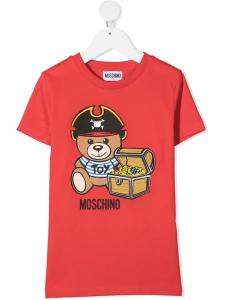 Moschino Kids футболка с принтом Teddy Bear