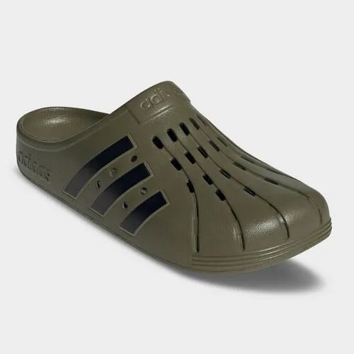 Adidas Adilette Clogs Мужские мягкие комфортные сандалии на каждый день оливкового цвета #158