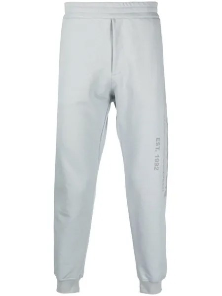 Alexander McQueen спортивные брюки с логотипом, серый