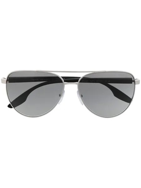 Prada Linea Rossa солнцезащитные очки-авиаторы Linea Rossa